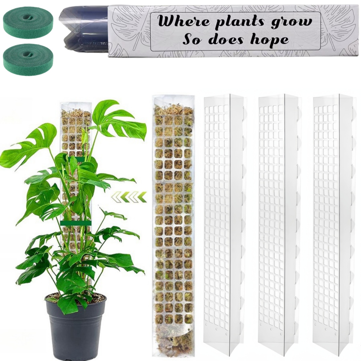 Moss Pole Plastic Plant Stand  - огляд і ціна Plant Support Stake