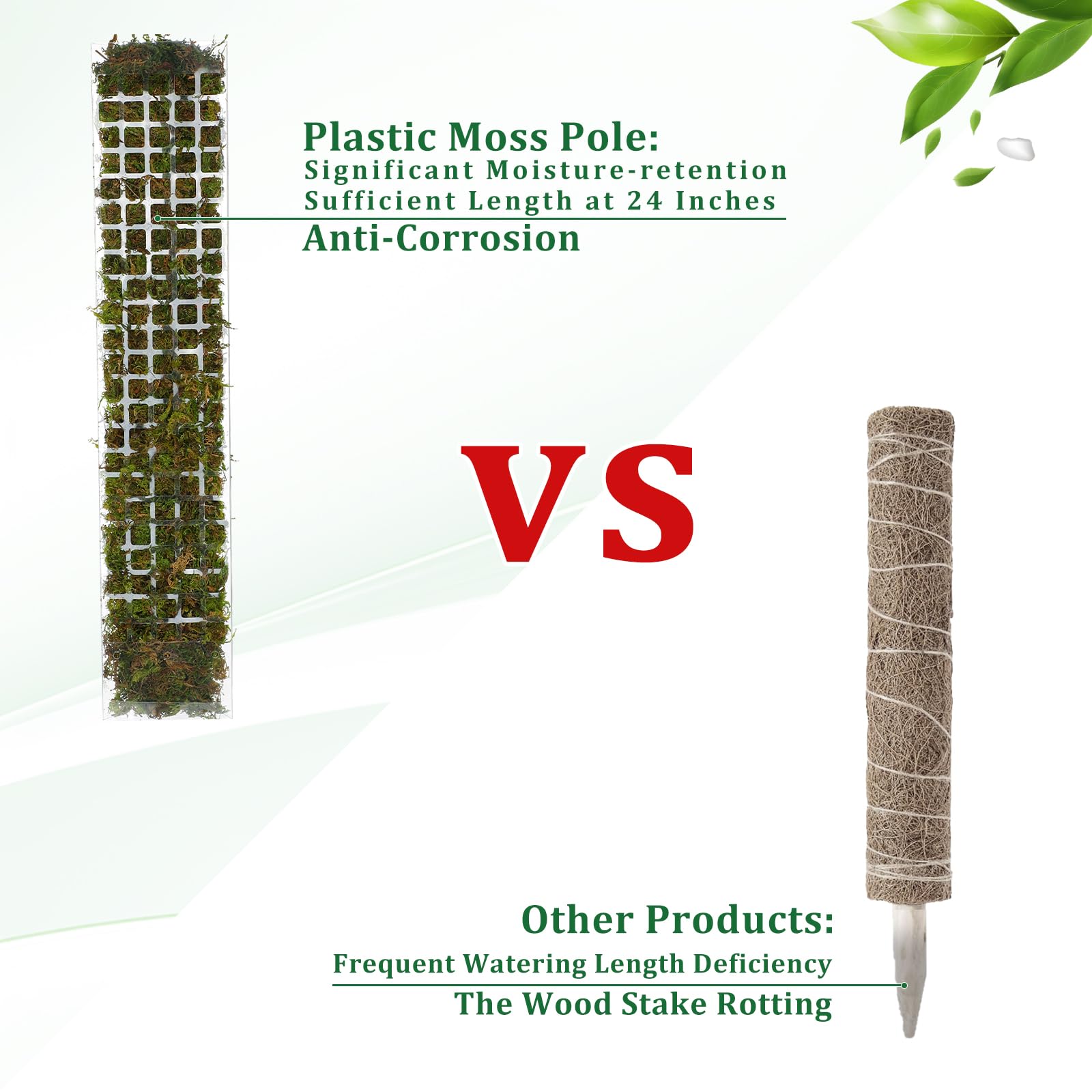 Moss Pole Plastic Plant Stand  - огляд і ціна Plant Support Stake