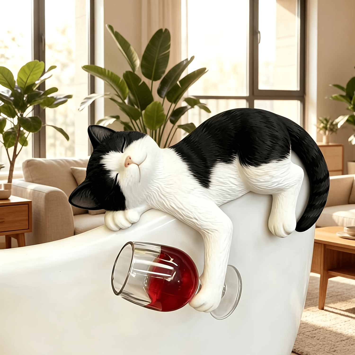 Funny Drunk Tired Tuxedo Cat F - огляд і ціна Terracotta Pot