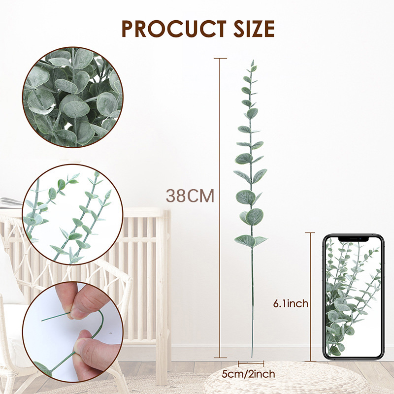 20pcs Artificial Eucalyptus St - огляд і ціна Fiddle Leaf Fig