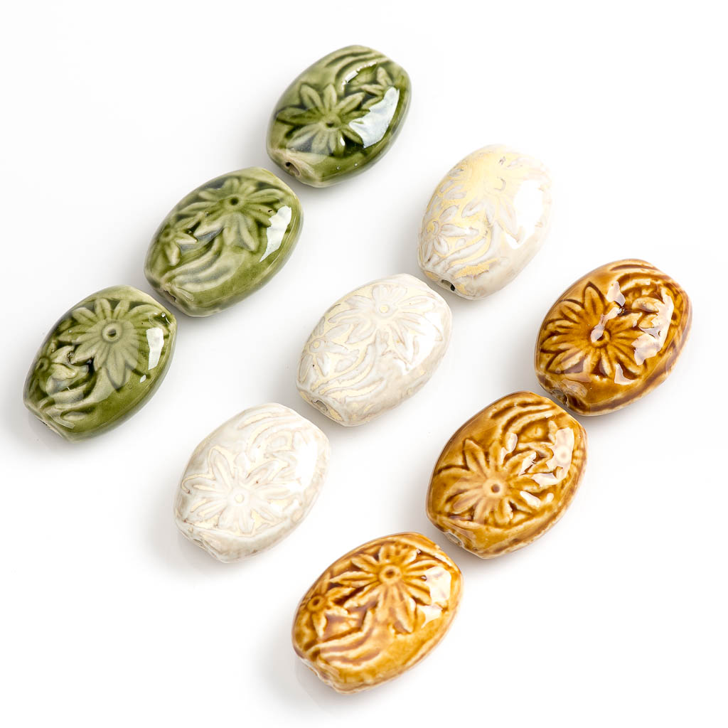 37# Big Flower Beramic Beads P - огляд і ціна Snake Plant Ceramic