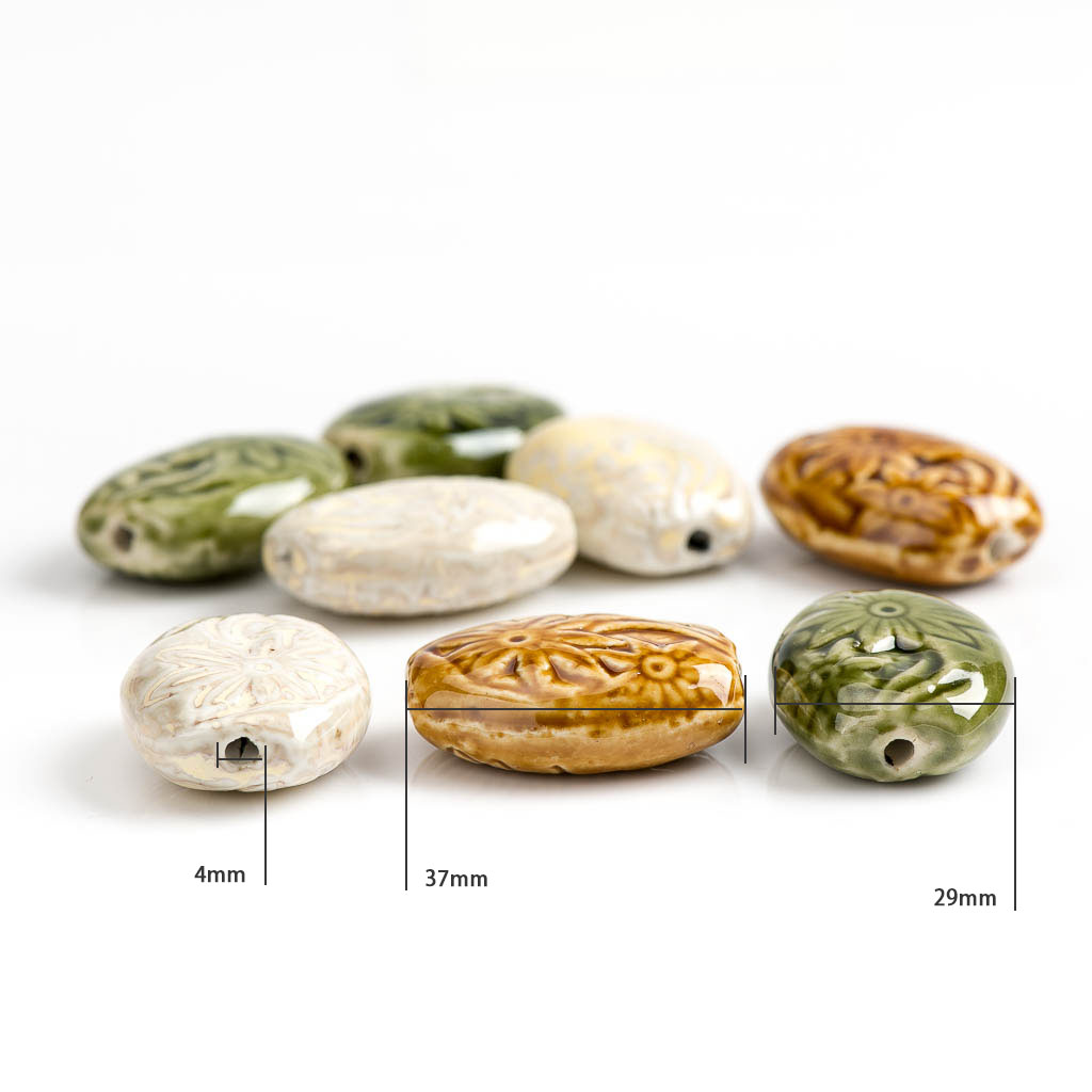 37# Big Flower Beramic Beads P - огляд і ціна Snake Plant Ceramic