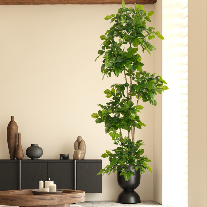 2-78in Large Fake Plants Artif - огляд і ціна Fiddle Leaf Fig