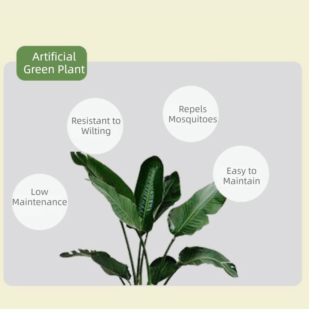 Green Plastic Artificial Ficus - огляд і ціна Fiddle Leaf Fig