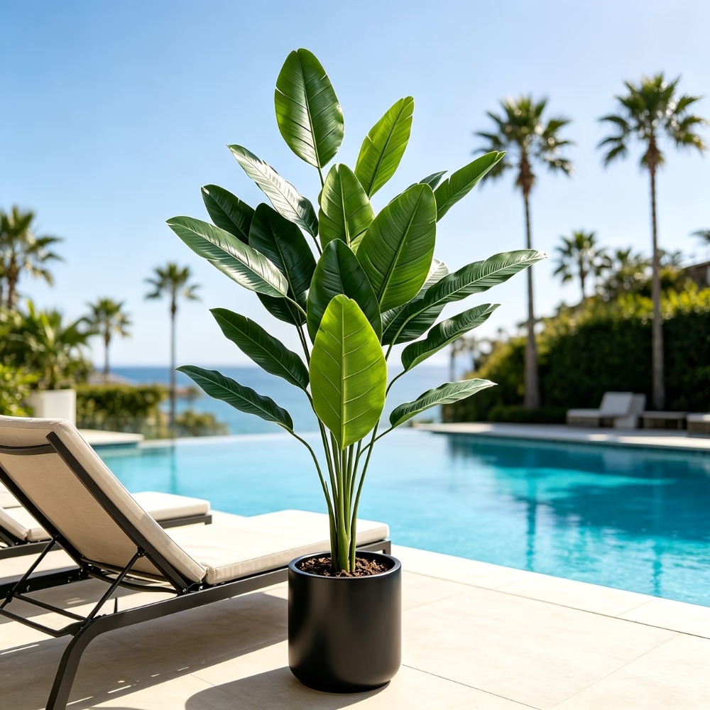 1PC 105cm Giant Artificial Ban - огляд і ціна Fiddle Leaf Fig