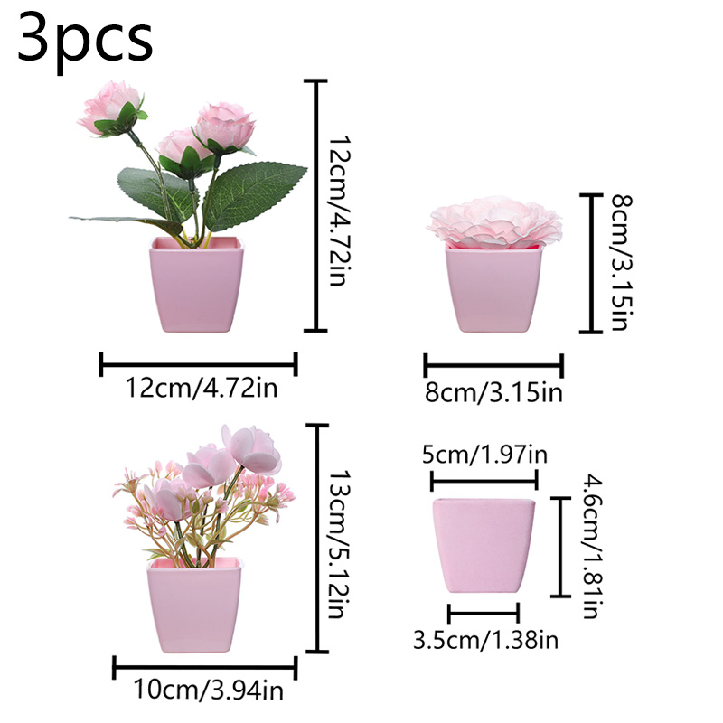 (A set of 3PCS) Simulated Mini - огляд і ціна Succulent Set