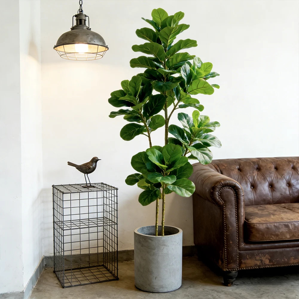 64/122cm Artificial Fiddle Fig - огляд і ціна Fiddle Leaf Fig