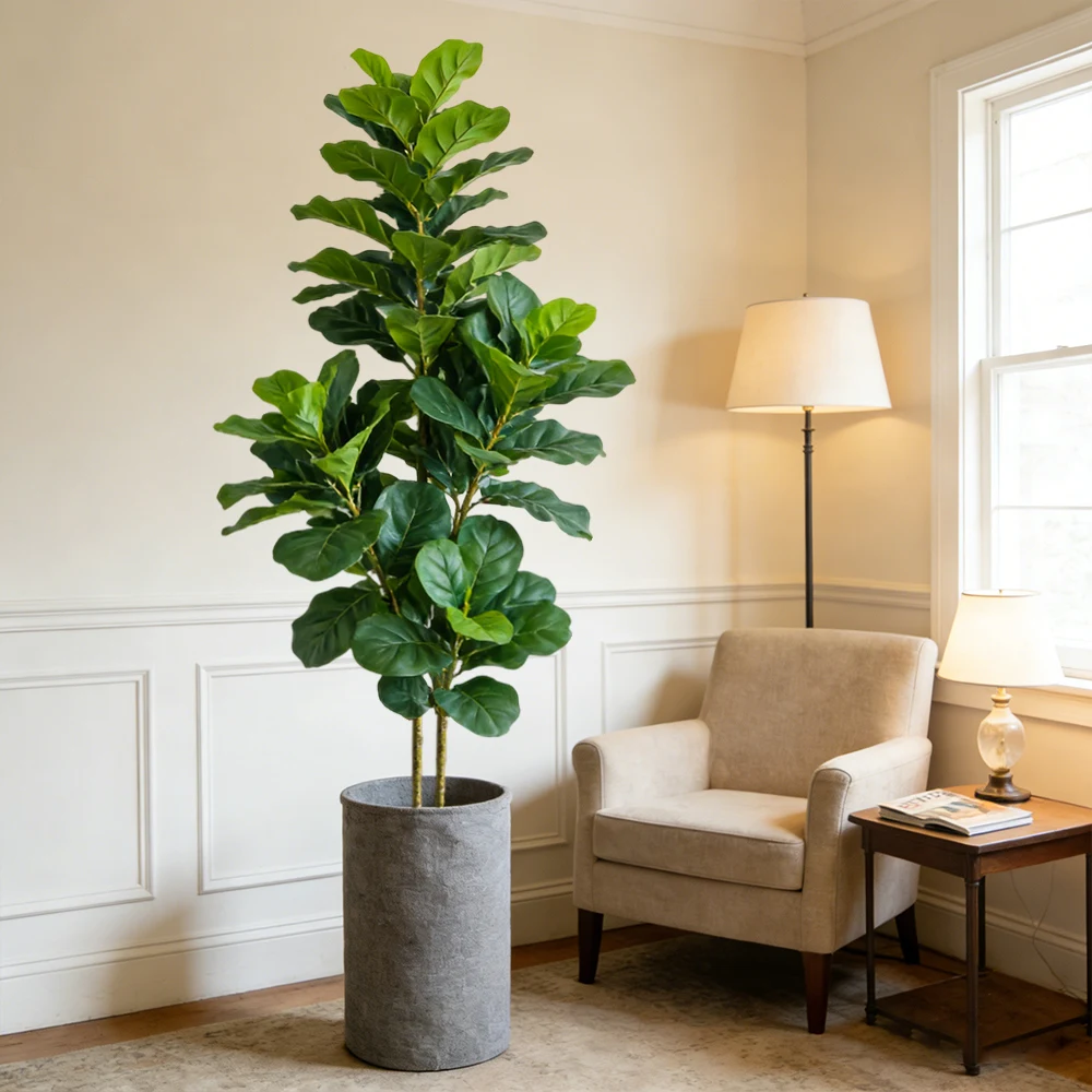 64/122cm Artificial Fiddle Fig - огляд і ціна Fiddle Leaf Fig