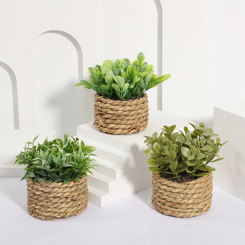 Green Artificial Potted Plant  - огляд і ціна Succulent Set