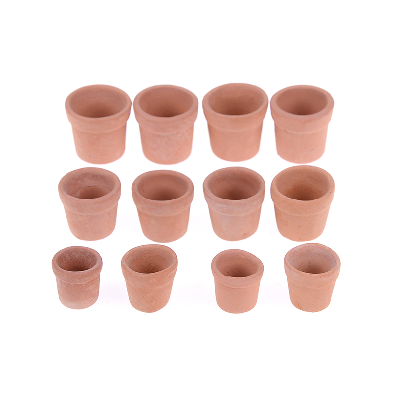 12Pcs Dollhouse 1:12 Mini Clay - огляд і ціна Terracotta Pot