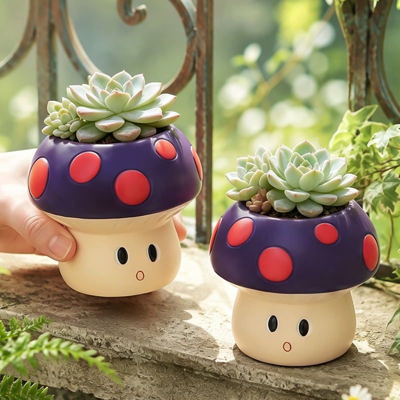 Cute Cartoon Mushroom Resin Su - огляд і ціна Snake Plant Ceramic