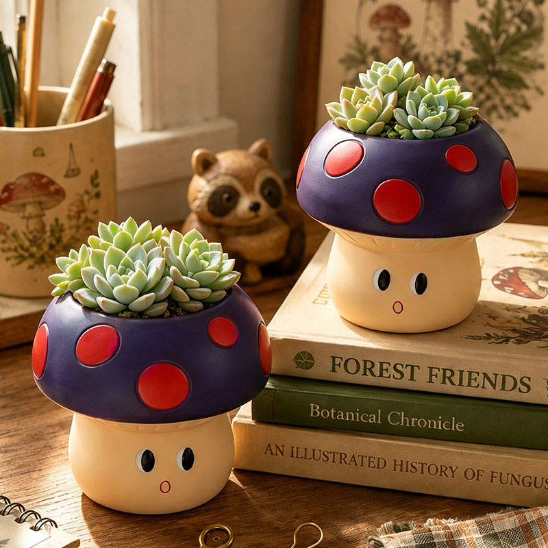 Cute Cartoon Mushroom Resin Su - огляд і ціна Snake Plant Ceramic