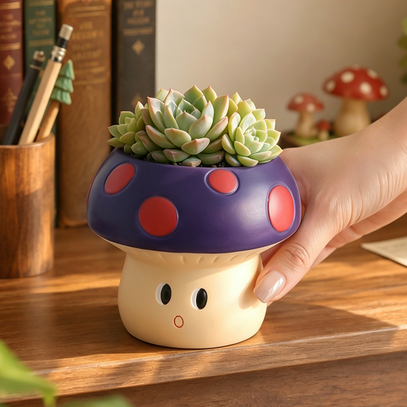 Cute Cartoon Mushroom Resin Su - огляд і ціна Snake Plant Ceramic