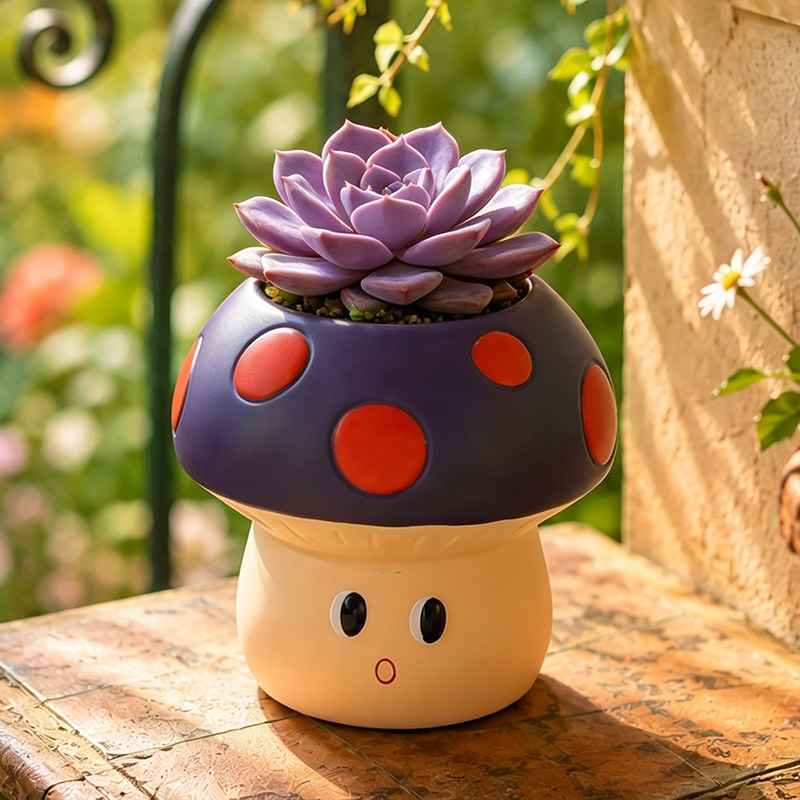 Cute Cartoon Mushroom Resin Su - огляд і ціна Snake Plant Ceramic