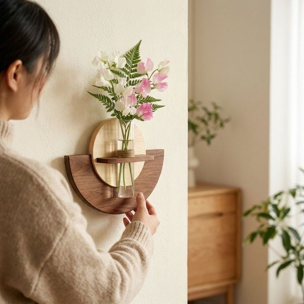 Oval Wood Wall Mount Flower Sh - огляд і ціна Plant Support Stake