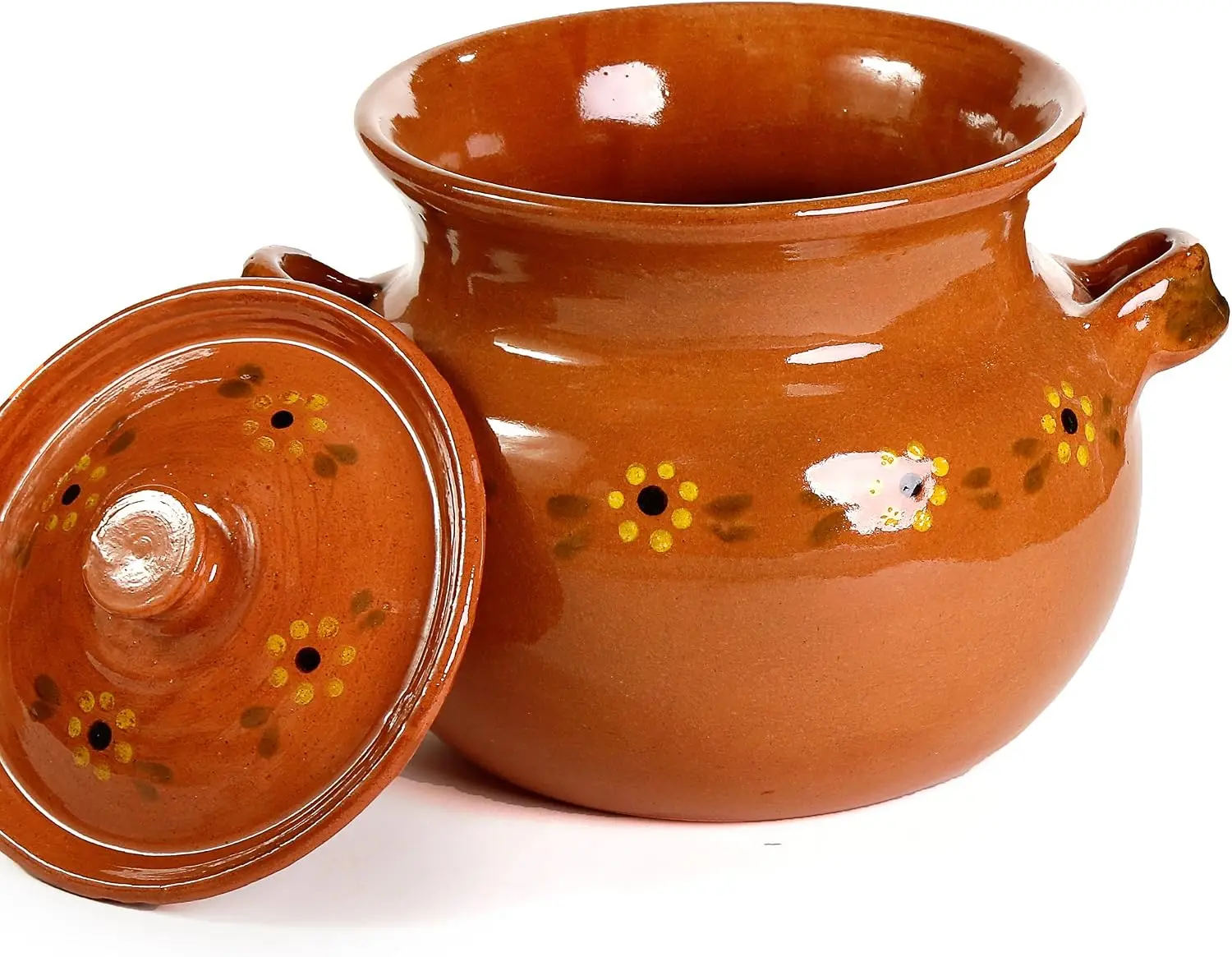 , Traditional Mexican Clay Bea - огляд і ціна Terracotta Pot