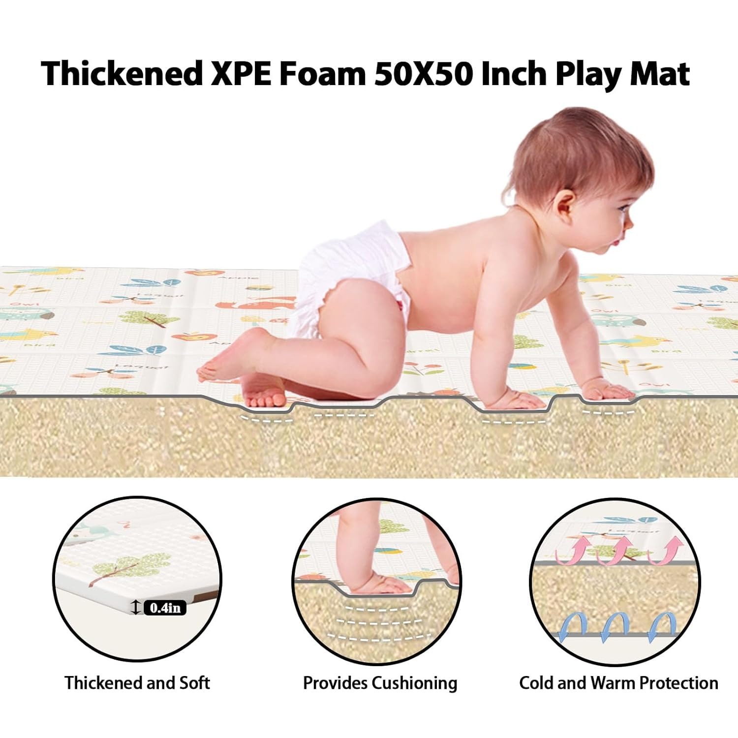 Baby Play Mat Double Sided Fol - огляд і ціна Repotting Mat