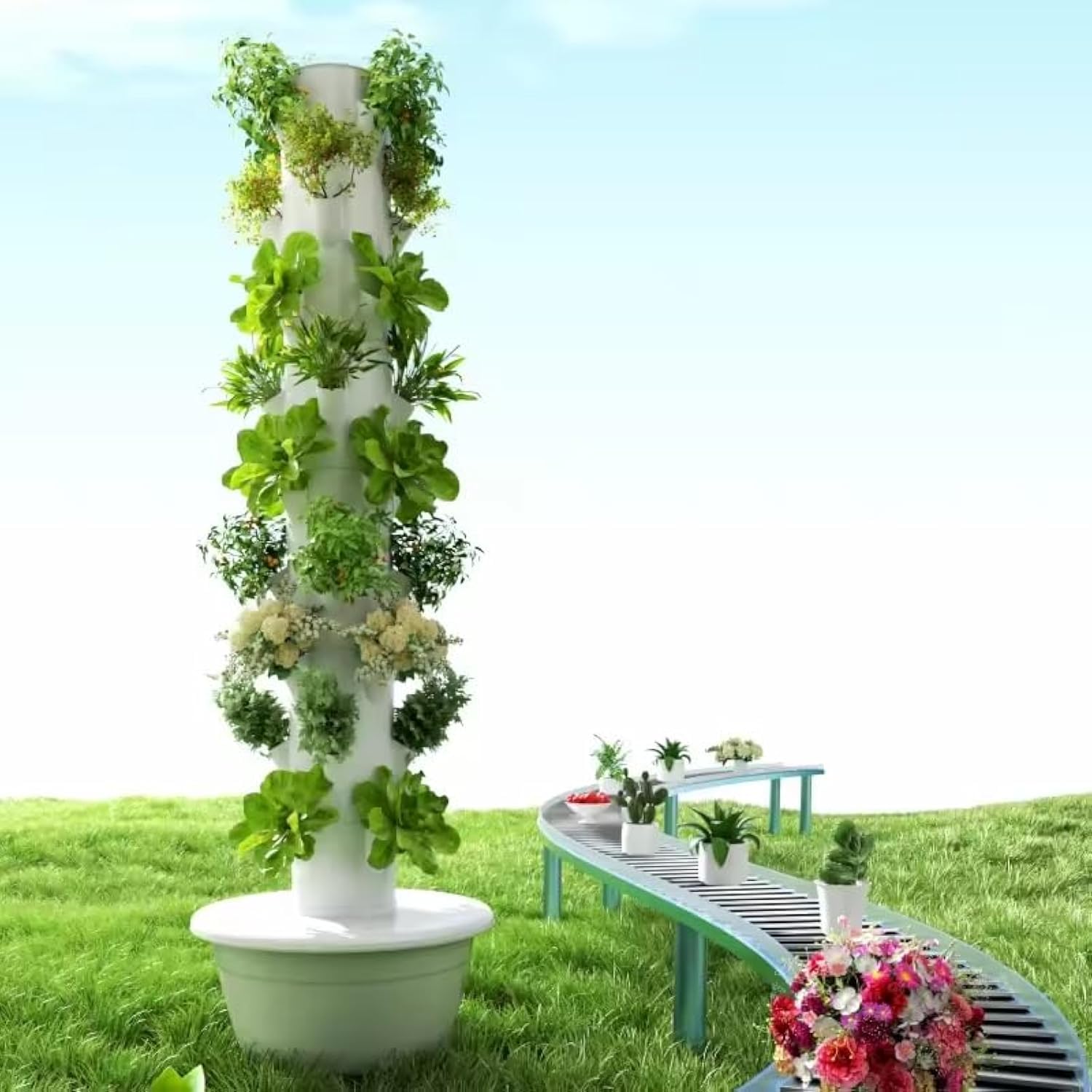 Vertical Hydroponic Grow Tower - огляд і ціна Pothos
